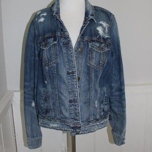 AMERICAN EAGLE Distressed Jean Denim Jacket